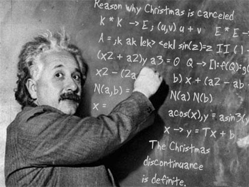 アインシュタインがクリスマス中止を証明していた